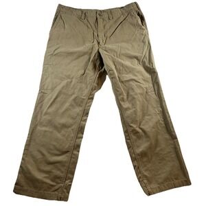 Duluth Trading Mens Flex Ballroom Khakis Beige‎ 40x30 Relaxed Workwear Cargo